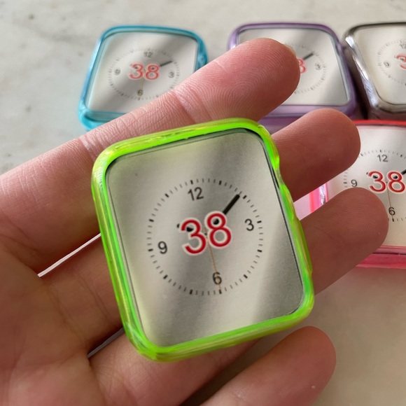 New- Set of 5 Apple Watch 38mm bumper cases - Picture 4 of 9